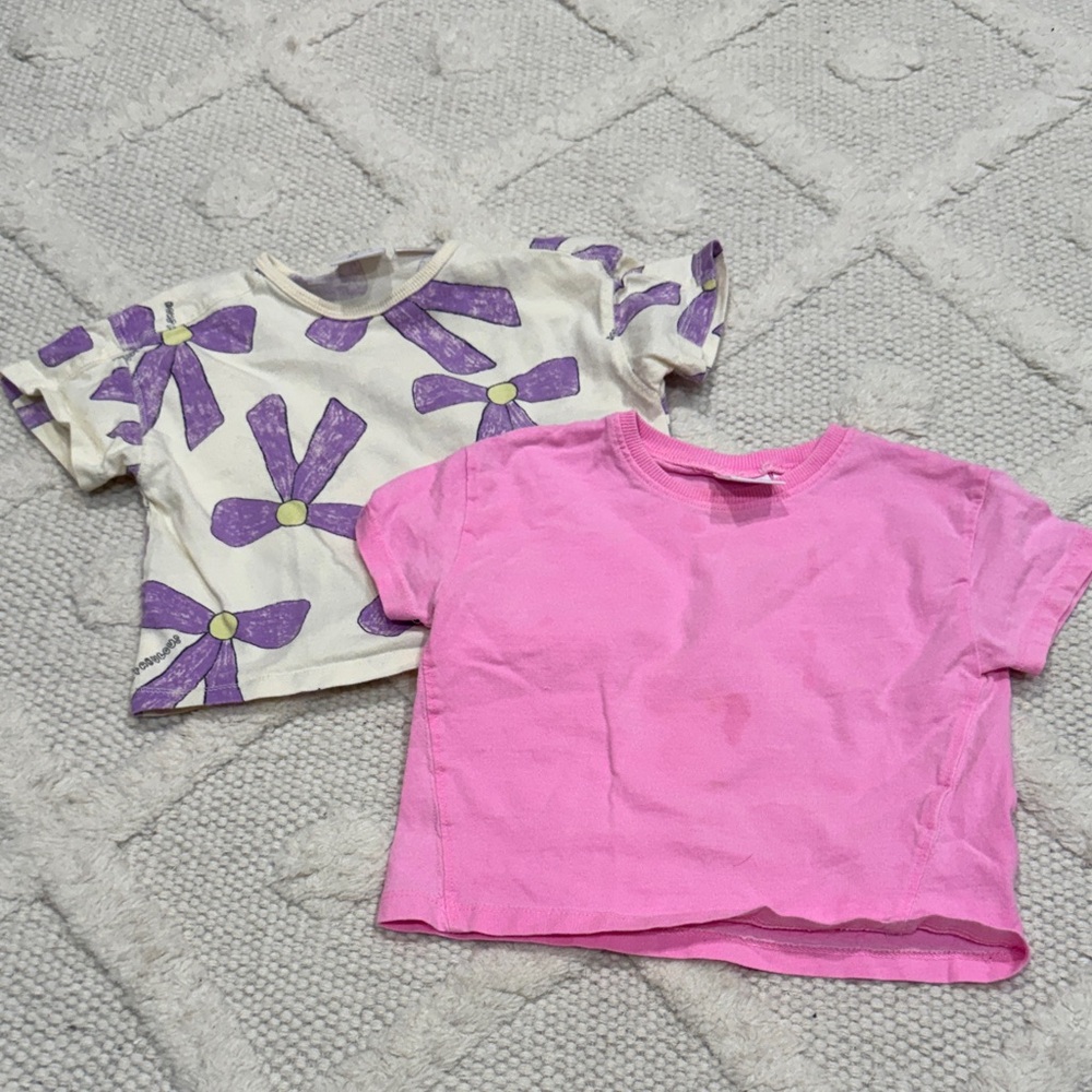 Zara T Shirt Bundle - Purple Bow and Neon Pink